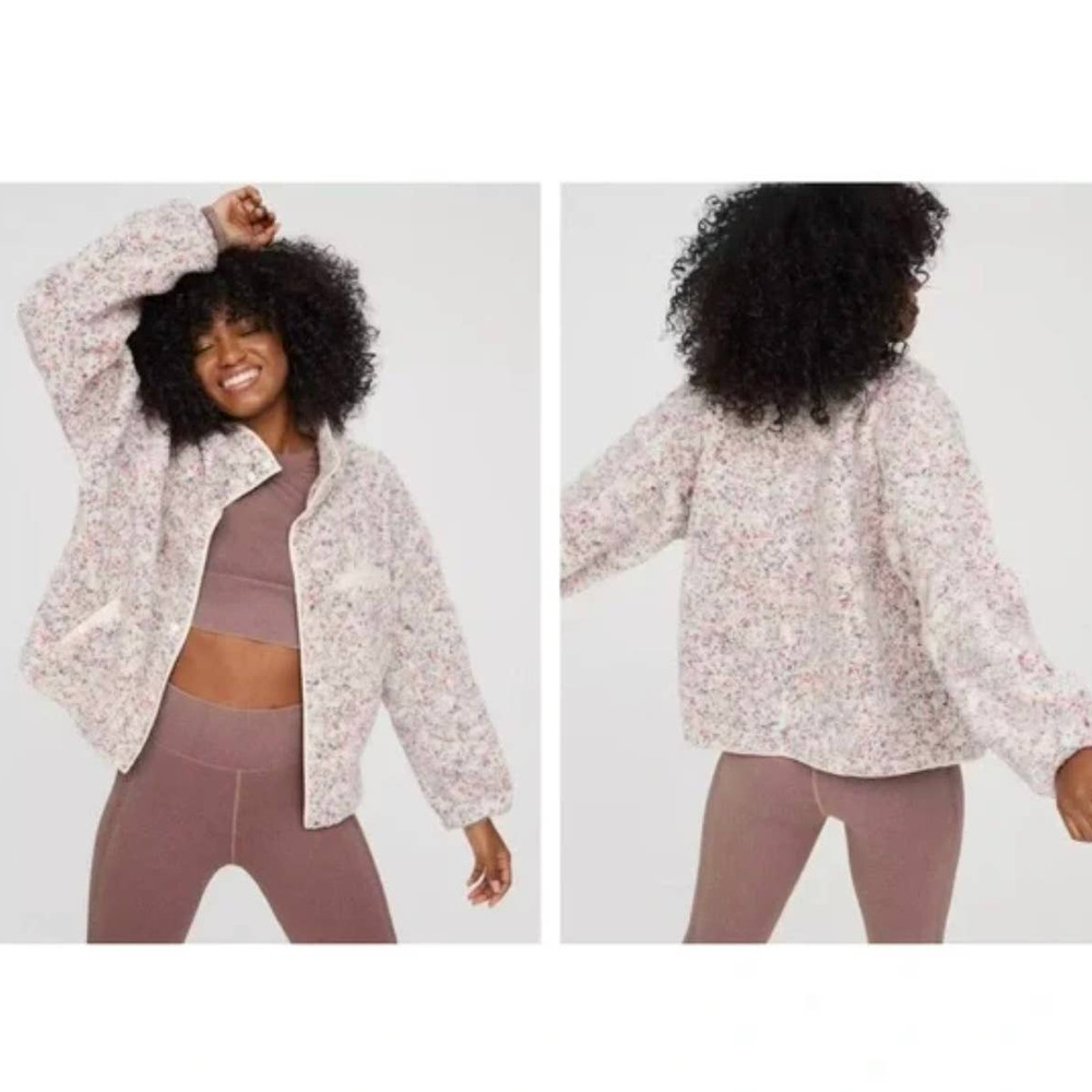 OFFLINE By Aerie Sherpa Speckled Jacket Size XXL